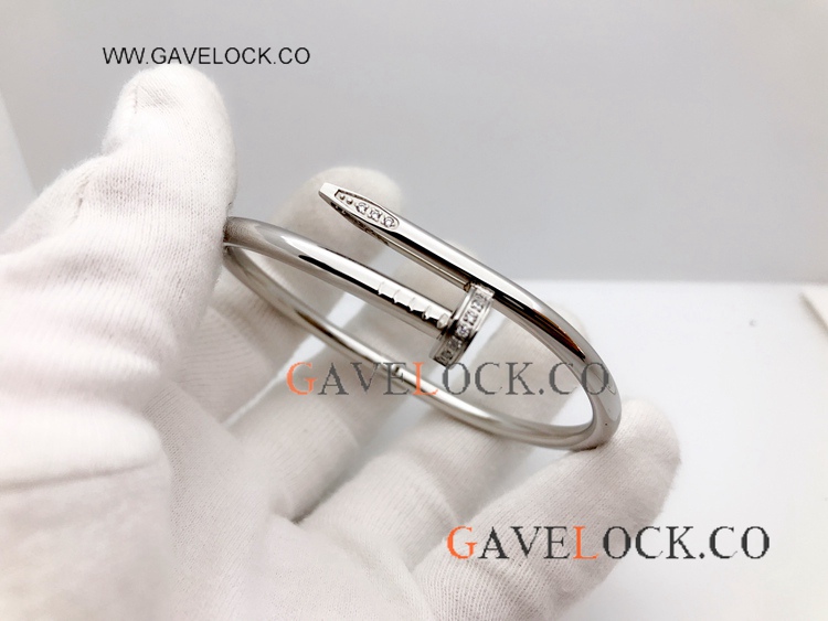 Replica Cartier Juste Un Clou Diamond Bracelet Silver